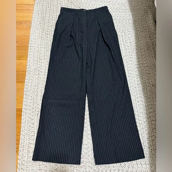 NWOT Free People Tyler Menswear Pinstripe Trouser Pants - Picture 10 of 15
